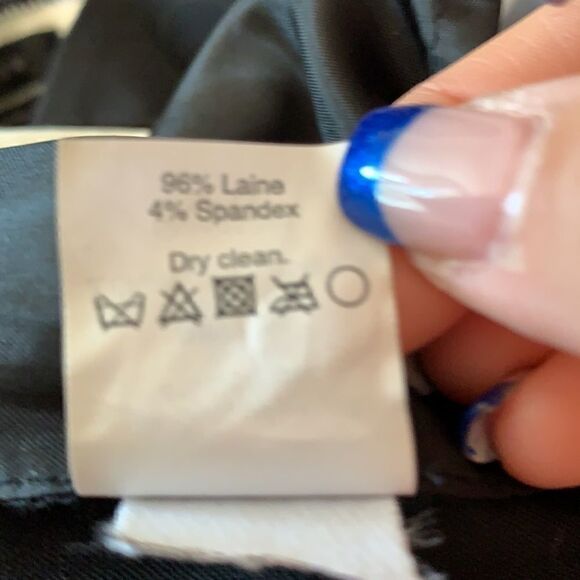 j Crew favorite Tollegno Italian wool trousers size 4 in black - Picture 6 of 6